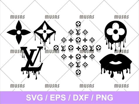 louis vuitton drip logo svg